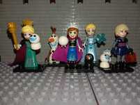 Promocja Zestaw 5 Figurek Frozen Kraina Lodu jak LEGO Disney Elsa Anna