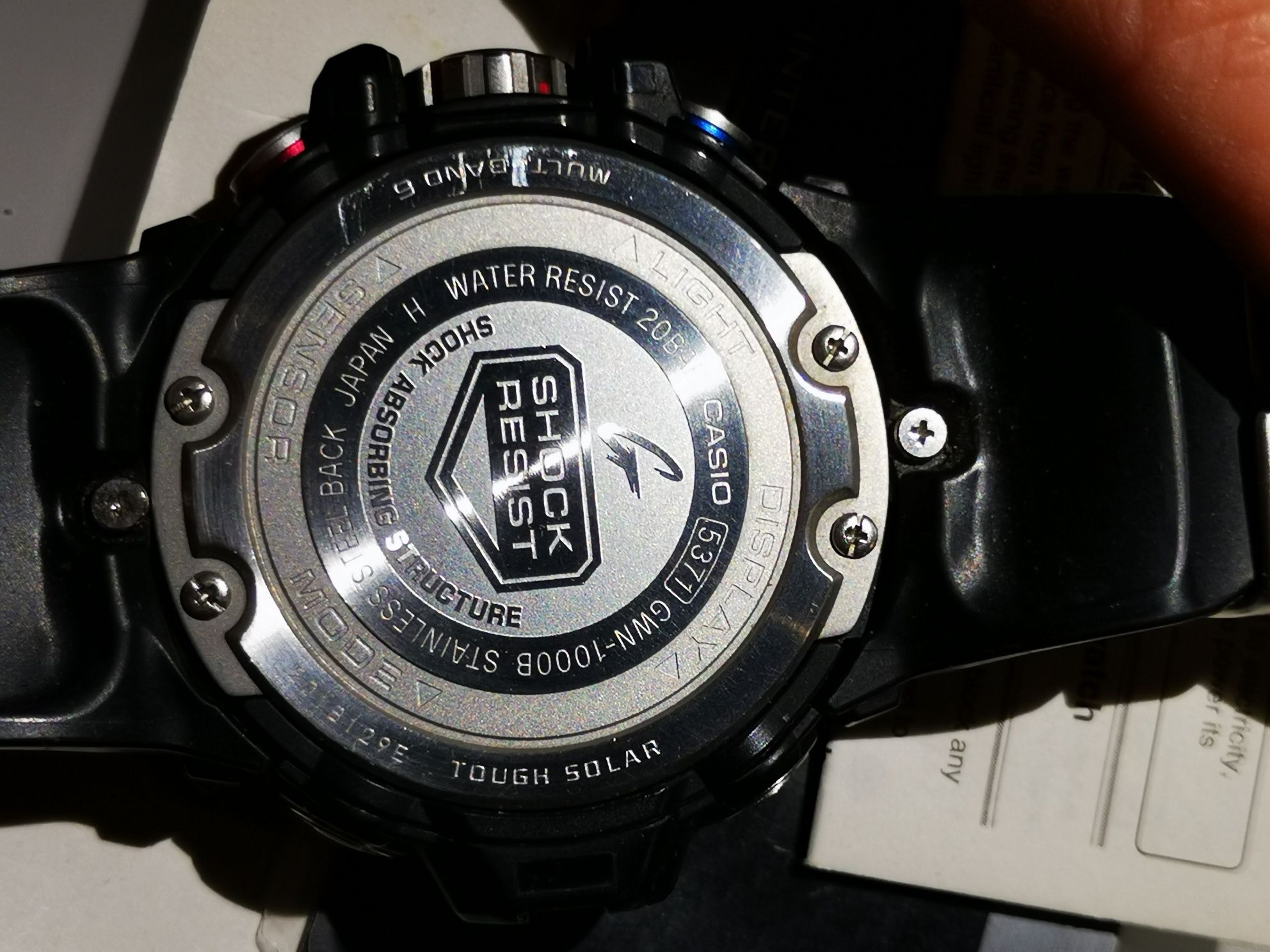 Casio G-Shock GWN-1000B excelente estado triple sensor