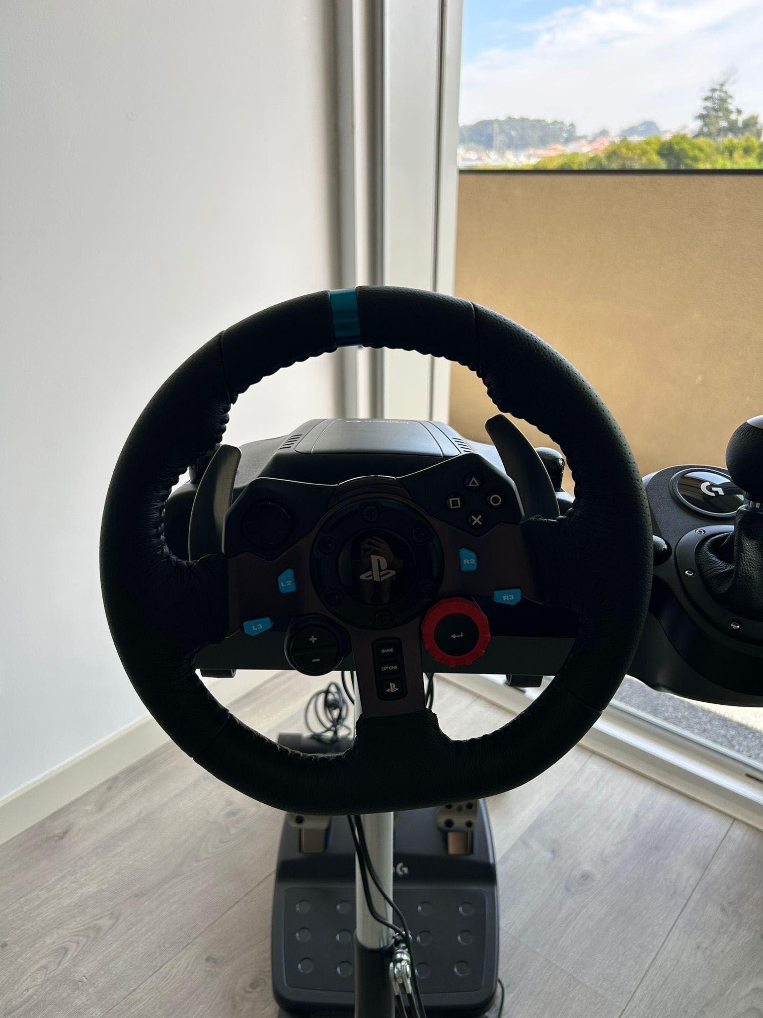 Kit Volante + Shifter + Suporte + Pedais - Logitech (G29/G920/G25/G27)