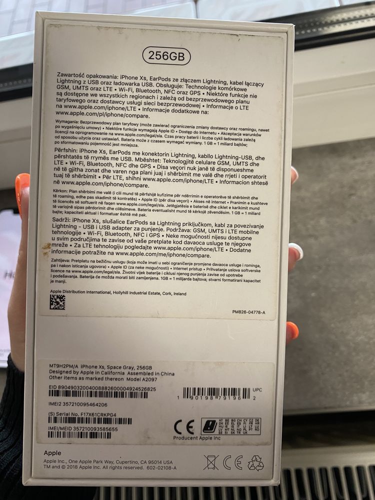 iPhone xs czarny 256GB