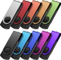 Pendrive 2GB zestaw 10 sztuk mix kolorów Pamięć USB ze smyczami