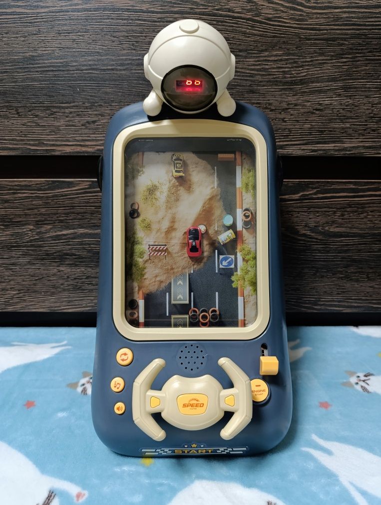 Гоночный симулятор, гонки, детский автотренажёр, руль, игра