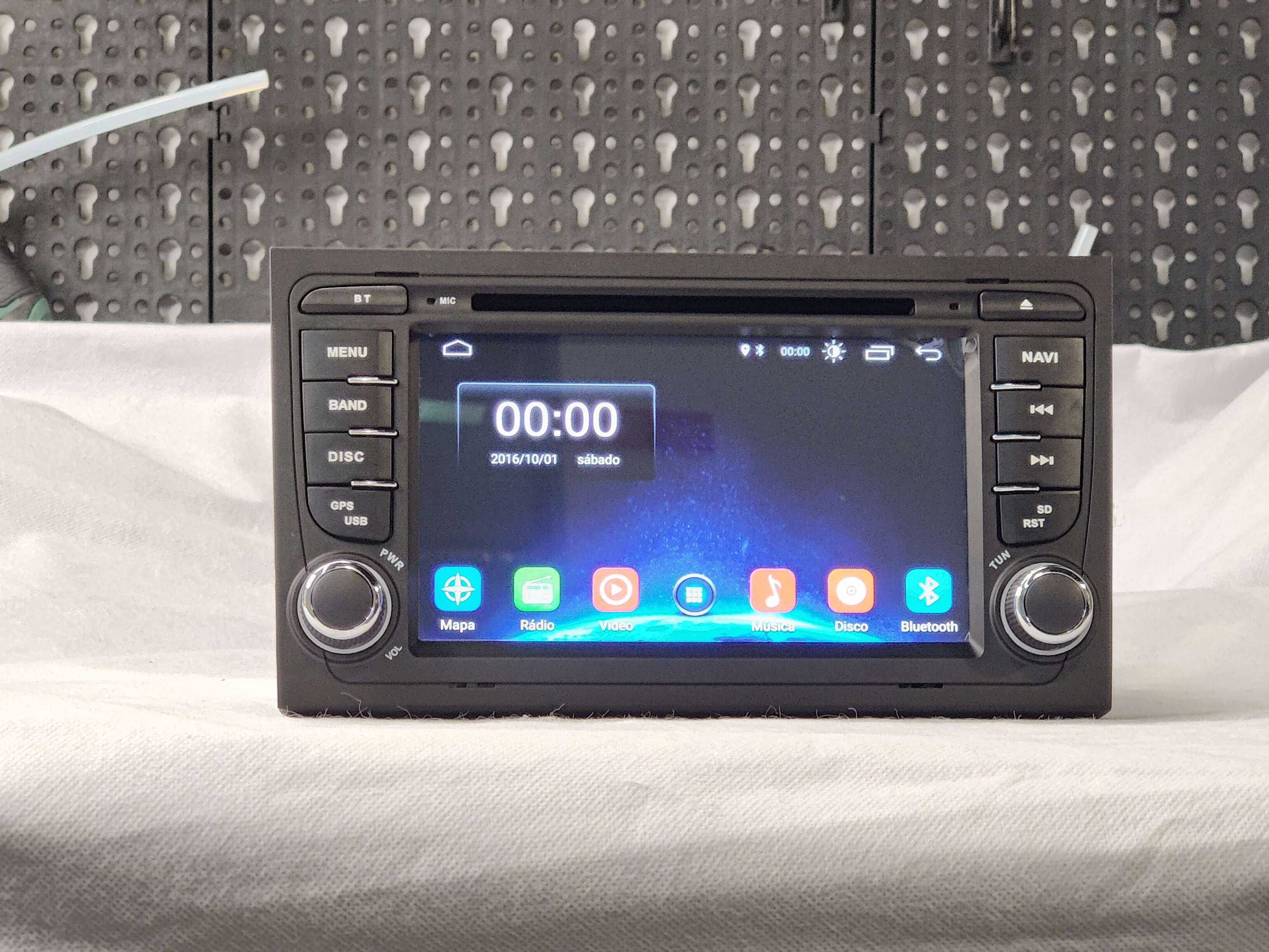 Radio 2 DIN Android Audi A4 - B6 B7 2GB RAM RDS DVD - Novo Garantia