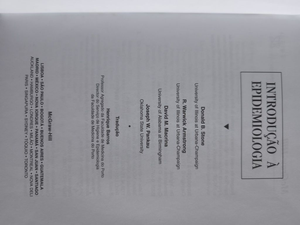 Introdução a epidemiologia