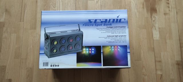 Światło blinder kolorofon scanic disco spot bank