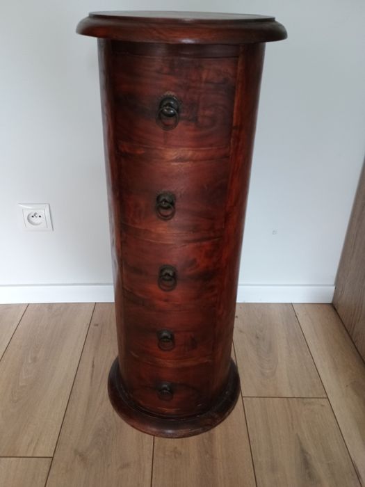 Komoda okrągła lite drewno