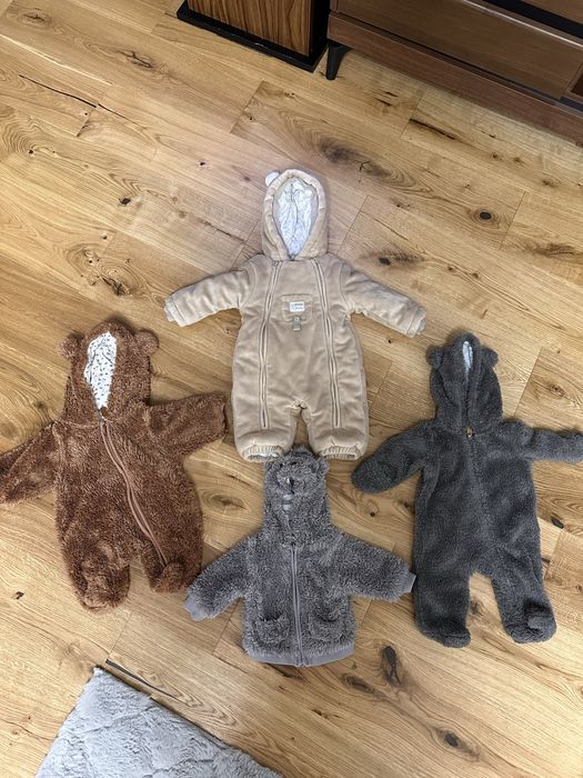 Ubranka dla noworodka zimowe rozmiar 56-62