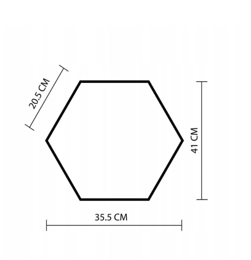 Panele tapicerowane HEXAGON ścienne