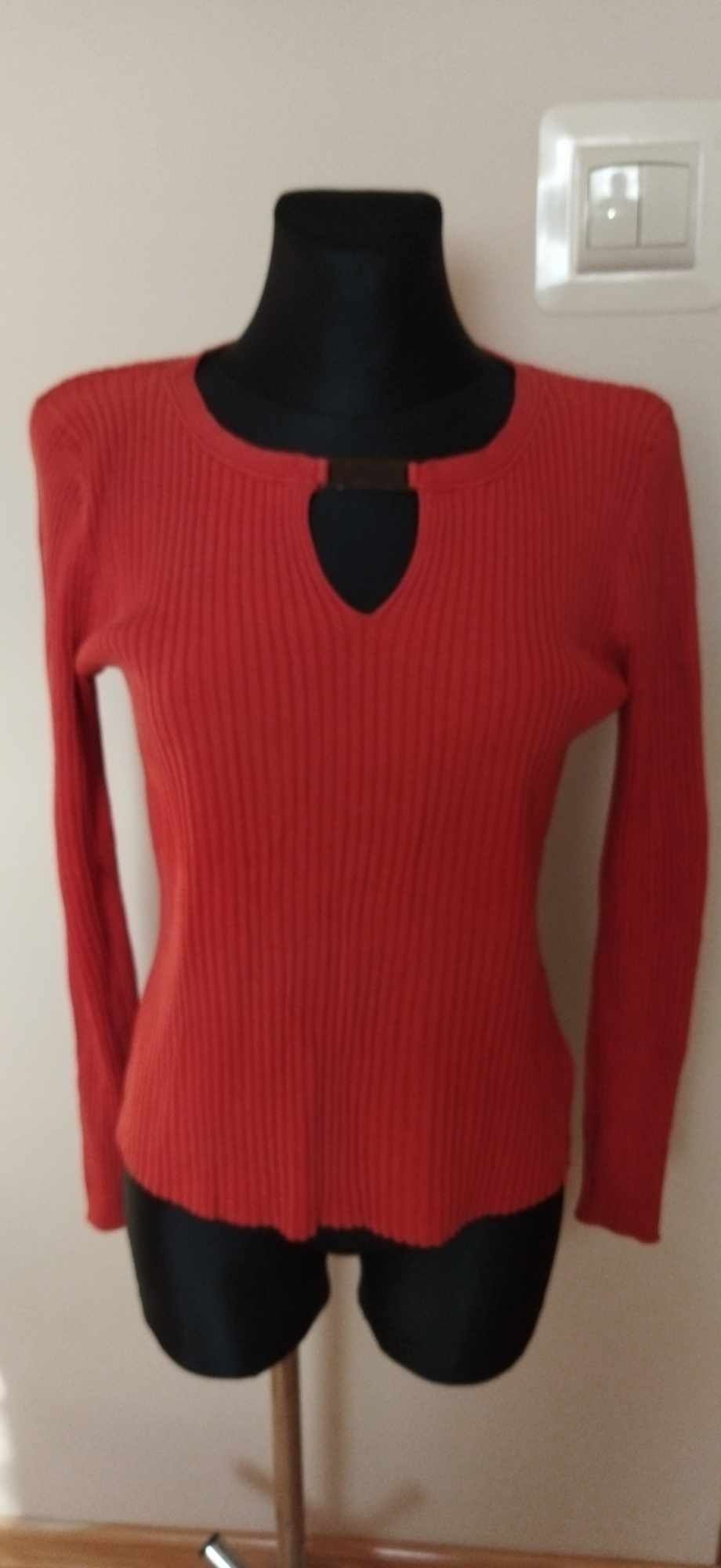 Bluzka ceglasta ruda damska L 40