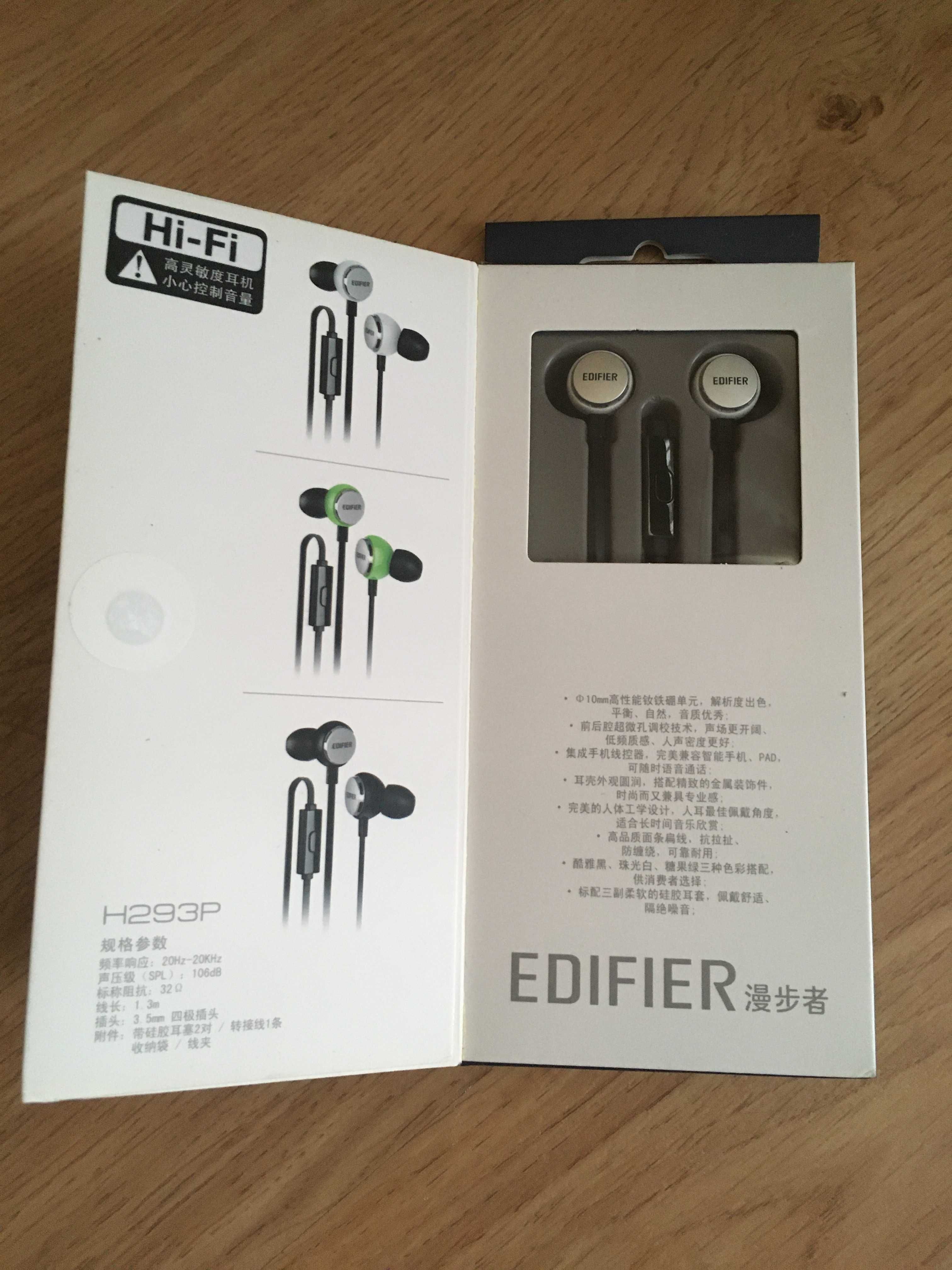Edifier H293P Black Наушники Гарнитура