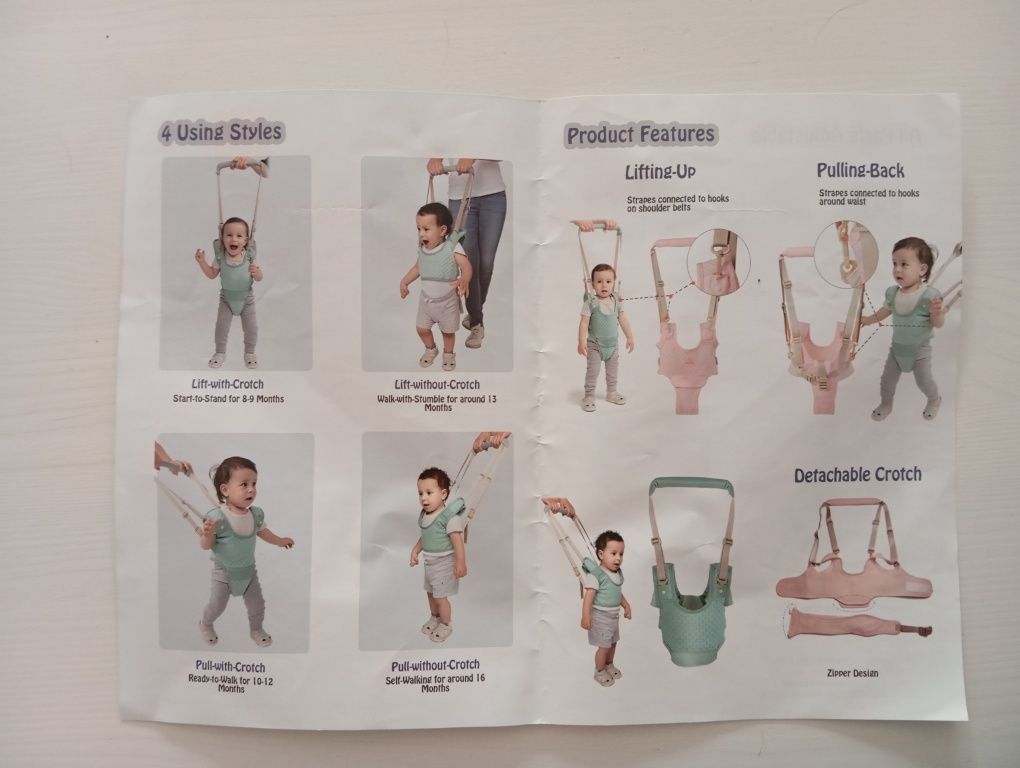 Arnês segurança primeiros passos