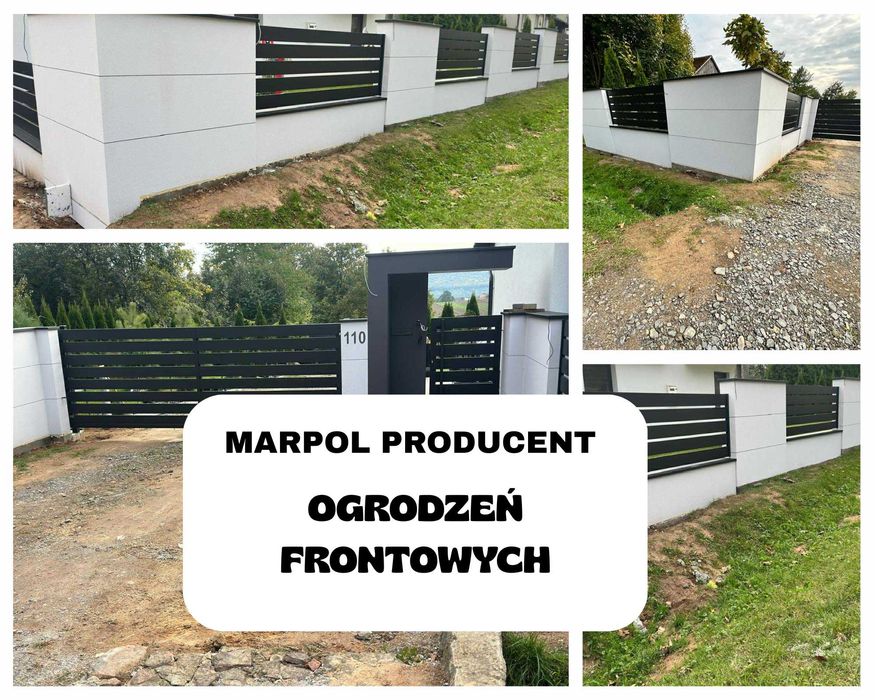 Ogrodzenie nowoczesne,aluminum,stal,brama,furtka,przęsła,balustrada