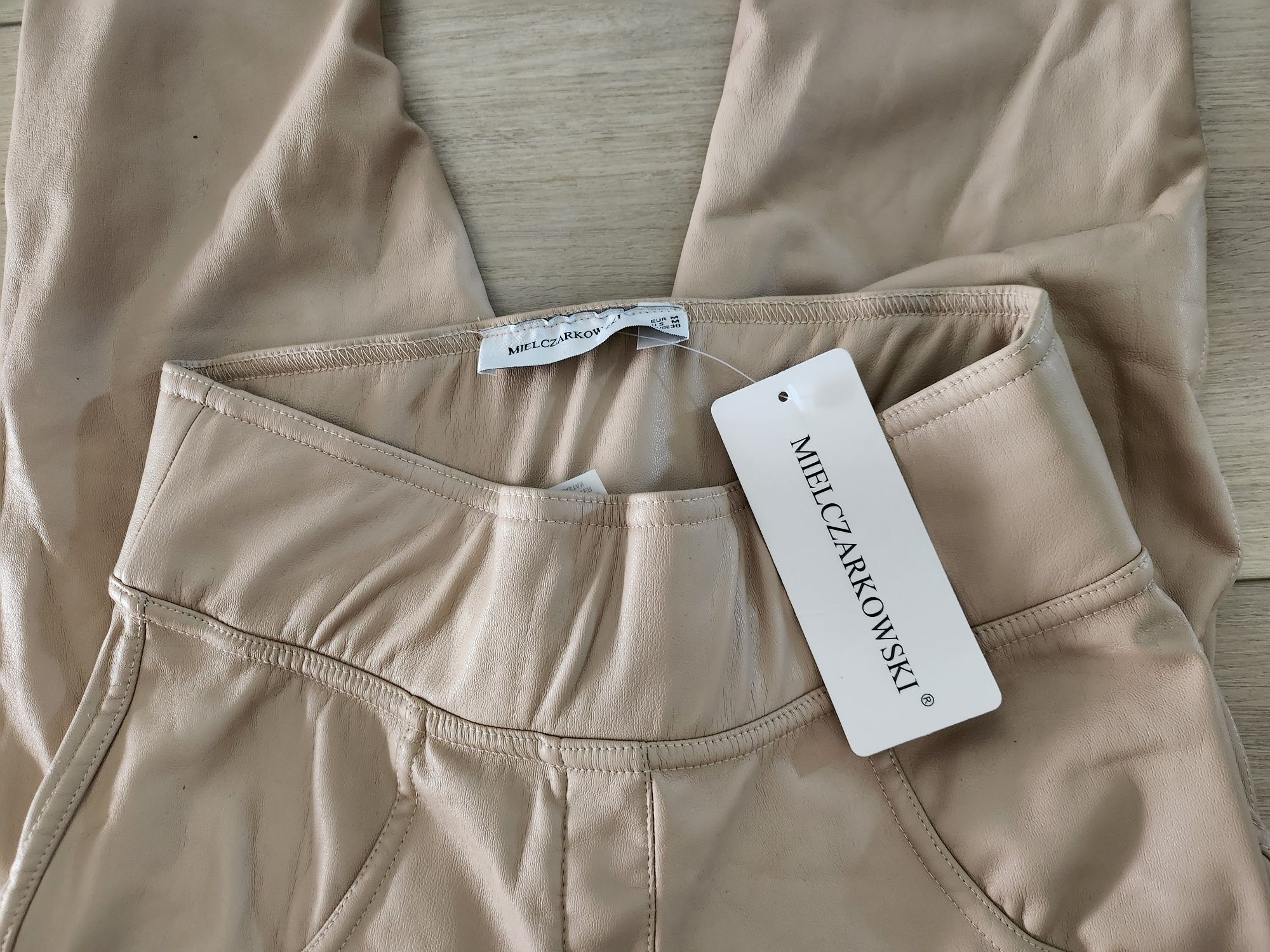 Legginsy Mielczarkowski ekoskóra rozmiar S
