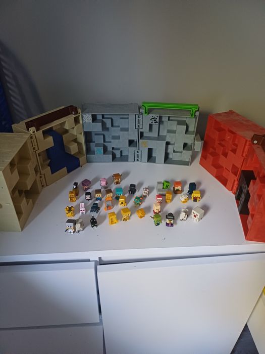 Minecraft walizki kolekcjonera plus figurki