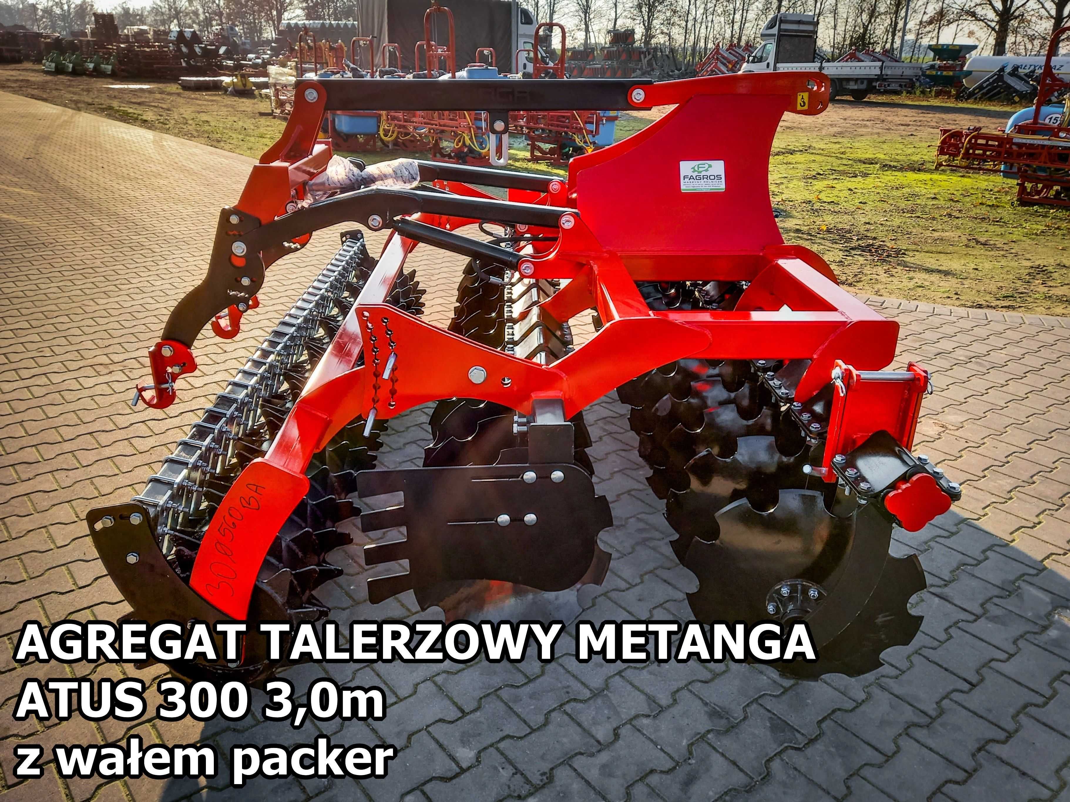 *FAGROS* Nowy agregat uprawowo siewny 2.5m 2.7m 3m talerzowy PACKER