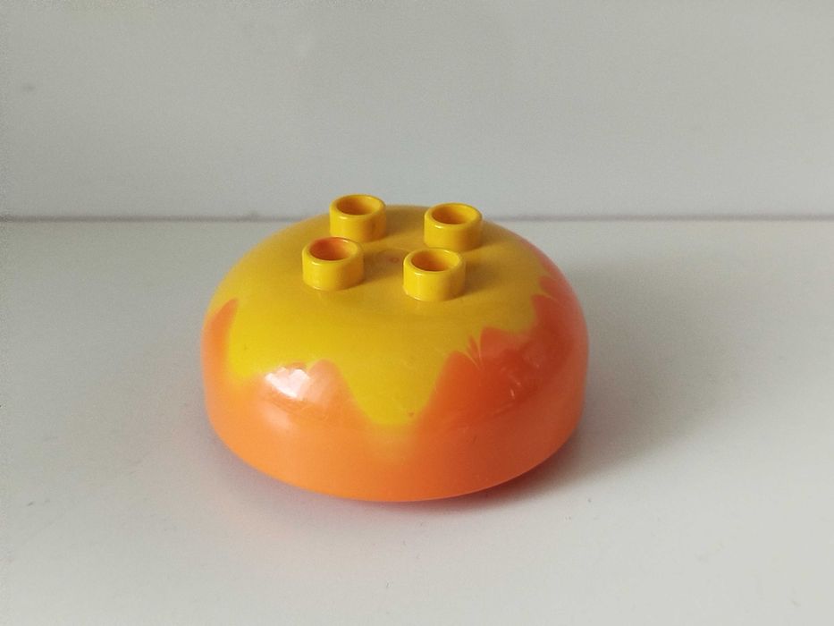 Klocki Lego Duplo - gałka lodów, lody, kolor pomarańczowy