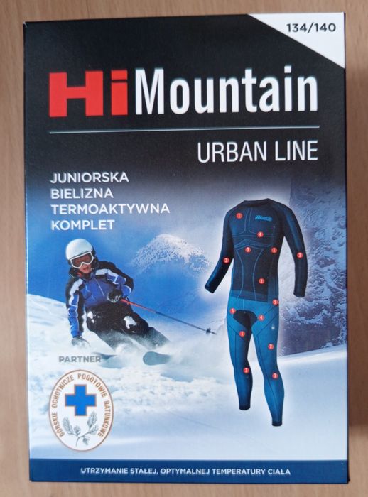 Bielizna termoaktywna HiMountain juniorska dla dzieci 134/140 Nowa