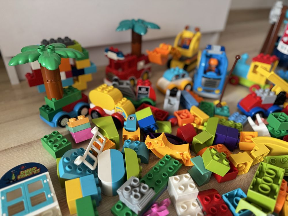 Набір Lego Duplo потяг, самоскид, подежна машинка