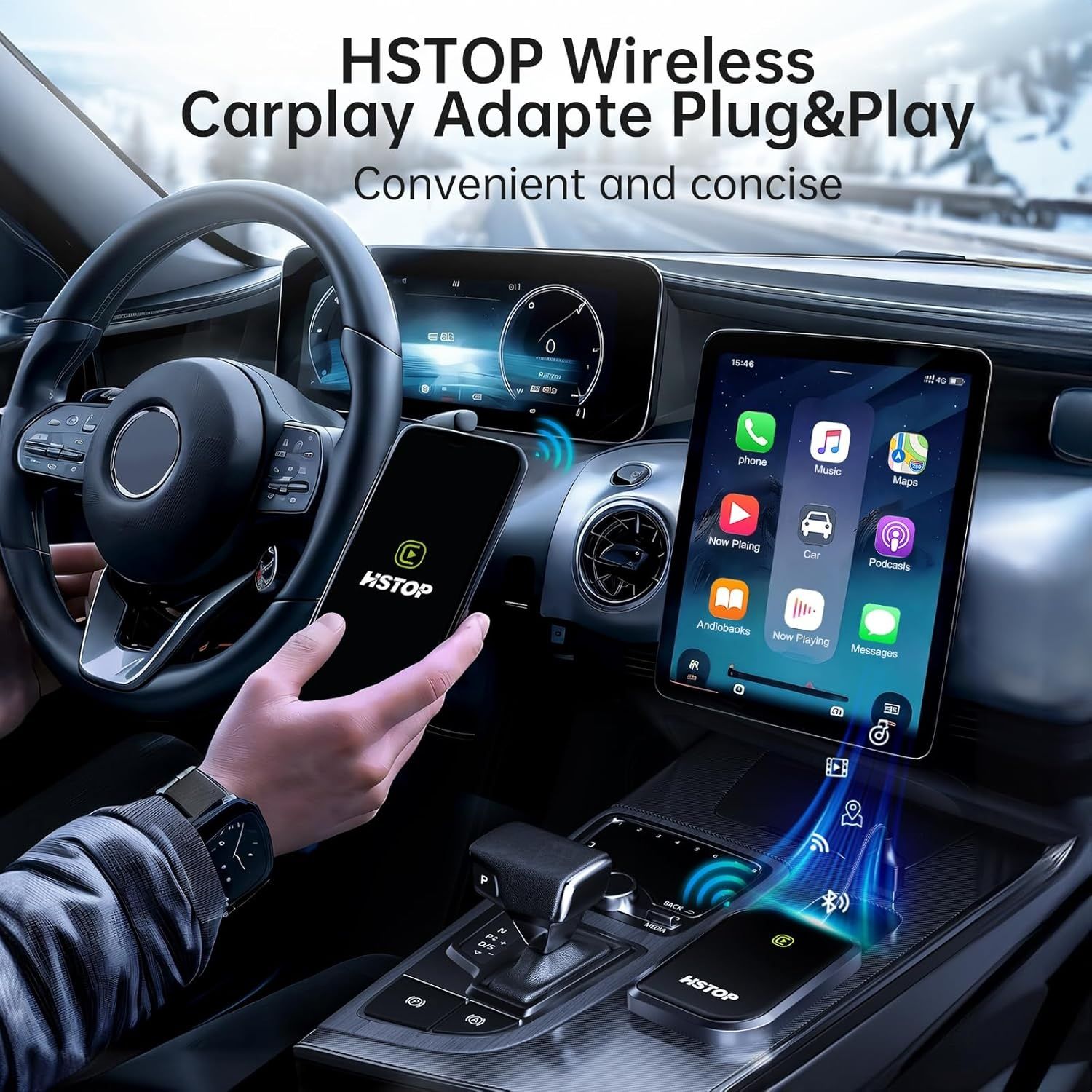 Bezprzewodowy adapter do Carplay Box 5.0 do Carplay / Android A