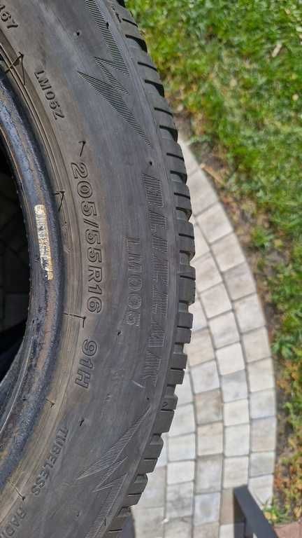Bridgestone Blizzak LM005,  zimowe 205/55R16 r.2020 b.dobry stan