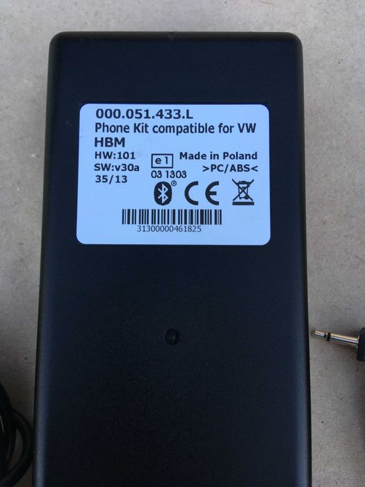 Volkswagen Phone Kit (Bluetooth, Hands Free, гучний зв'язок)