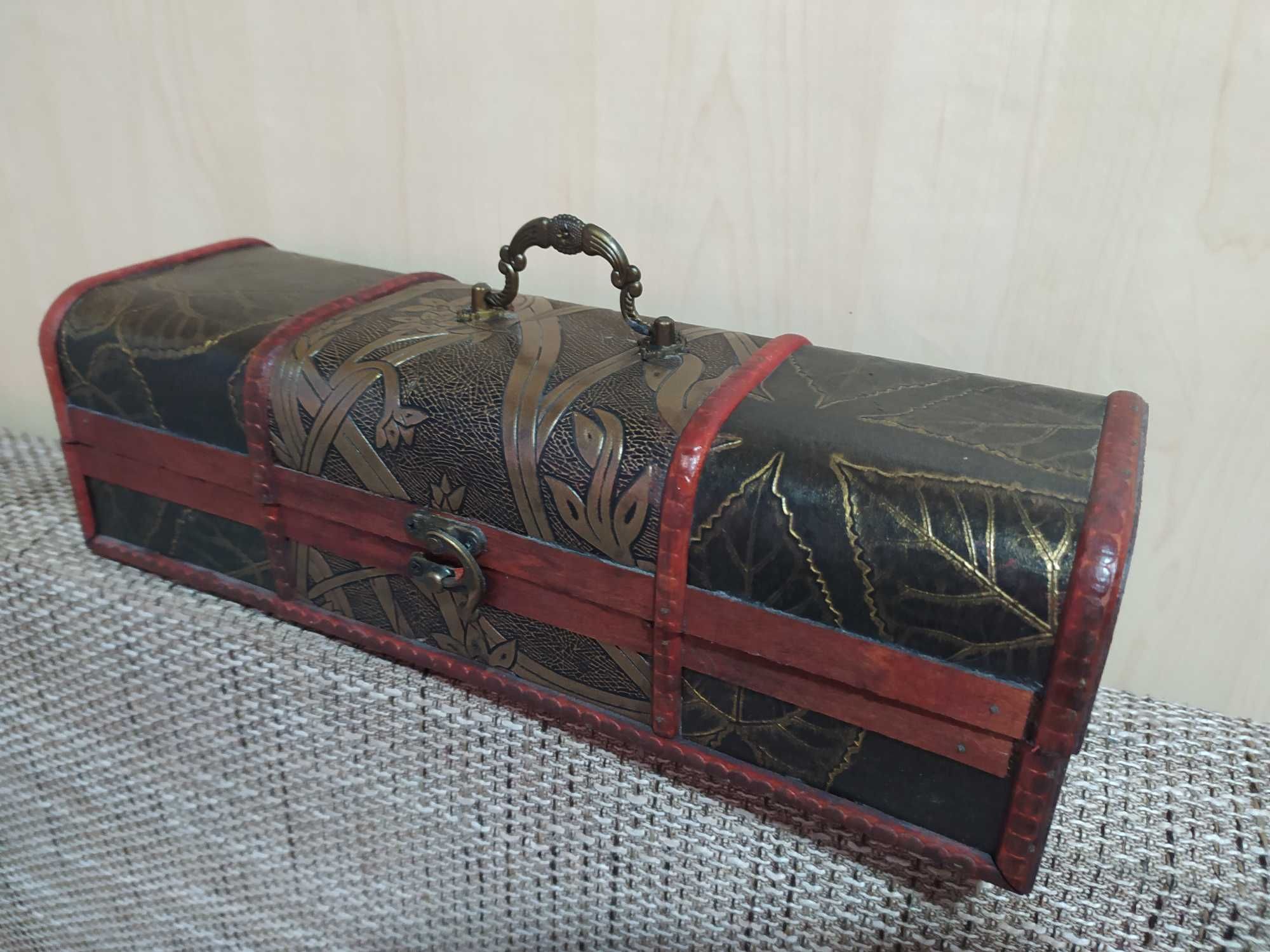 Nowa szkatułka kufer skrzynka drewniana retro vintage Wyprzedaż!!