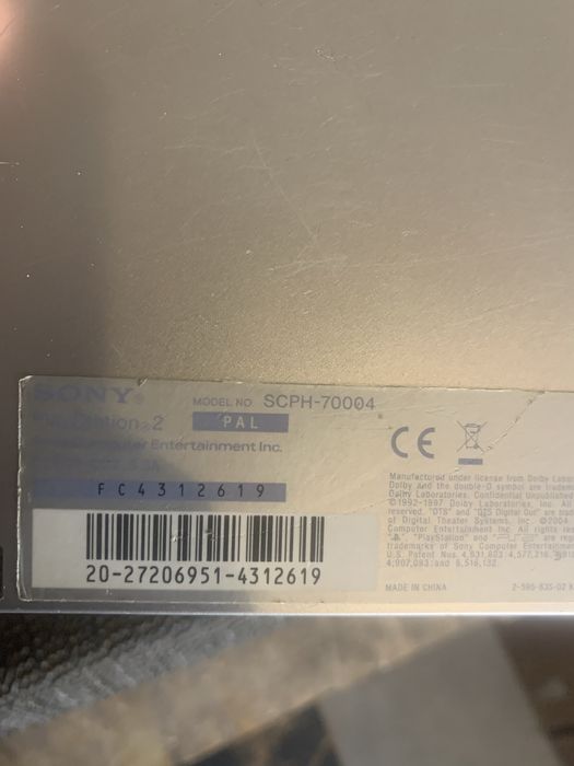 Retro konsola PS2 slim model SCOH-70004