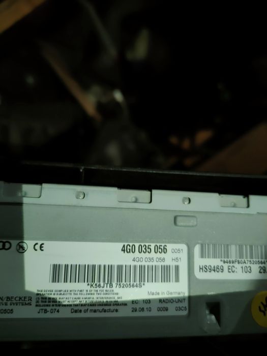 Audi A6 C6 lift CDYC navi mmi 3g high nawigacja panel tuner czytnik