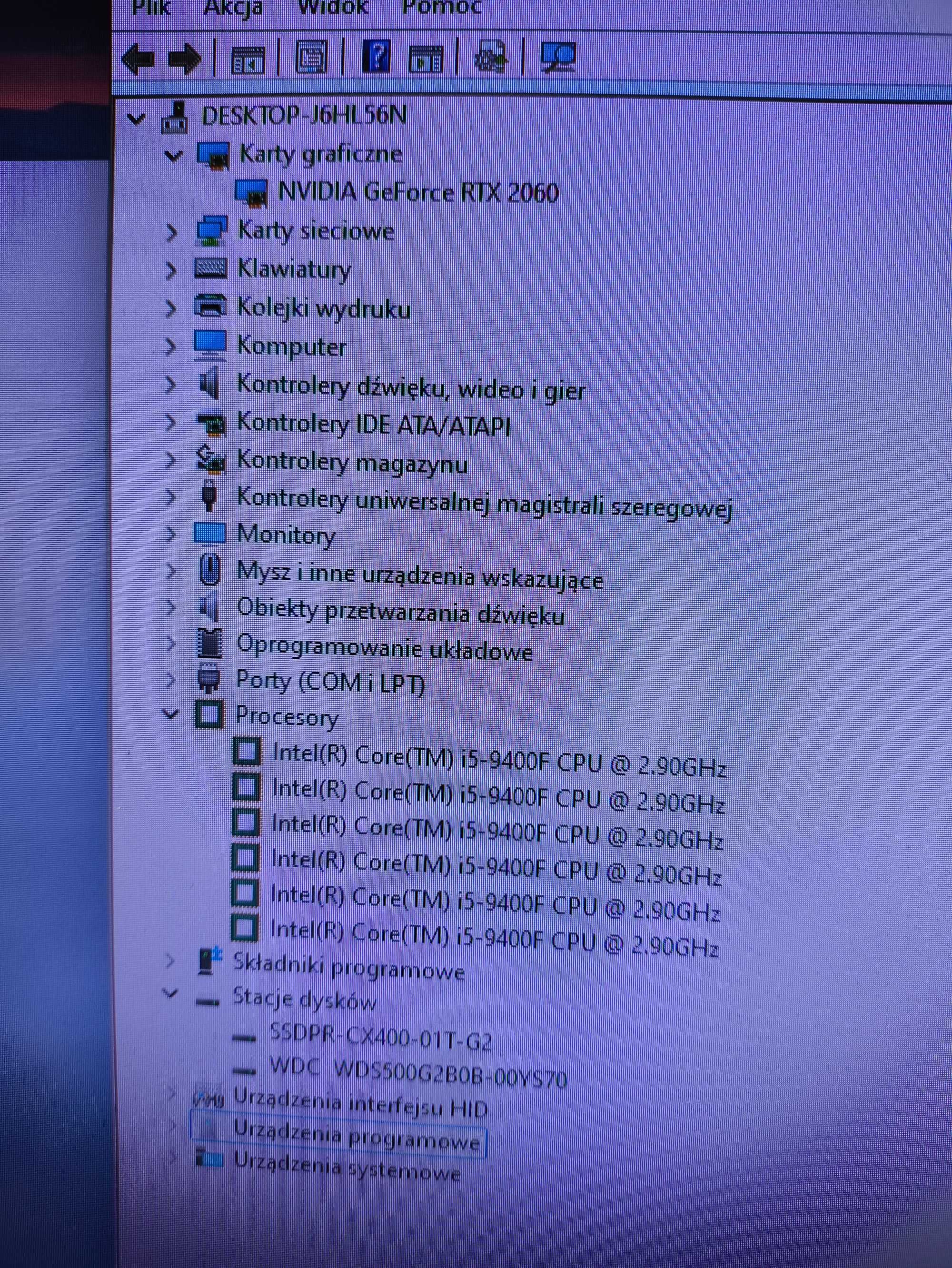 Komputer do gier - i5 | RTX | 1,5TB SSD | Z390 | Windows 11 | WiFi