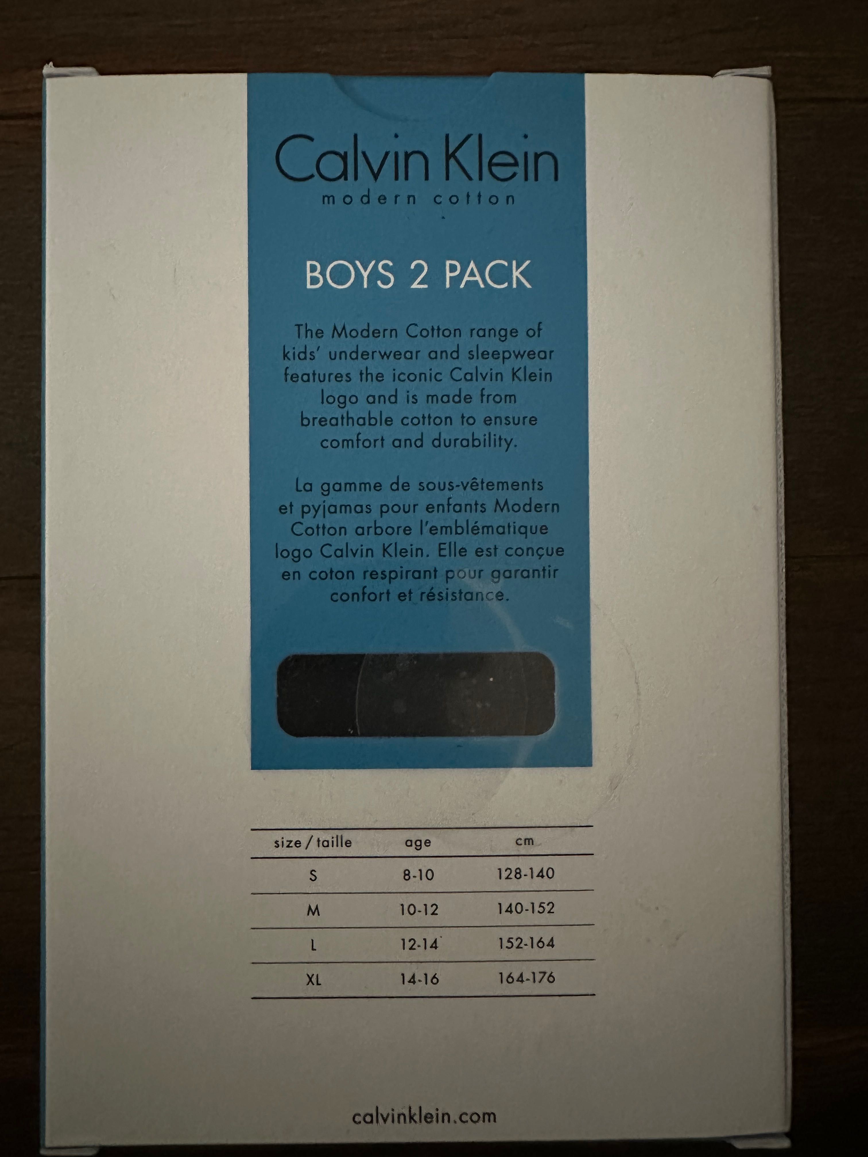 Oryginalny nowy 2pack koszulek Calvin Klein w rozmiarze 140-152
