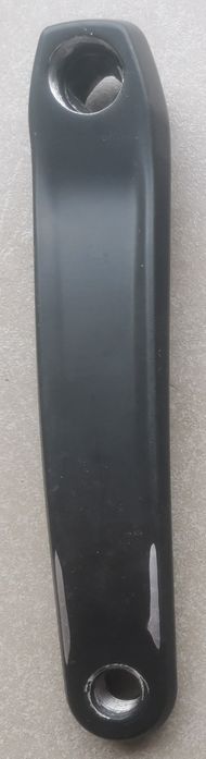 Lewa korba aluminiowa na kwadrat czarna 175mm długości do mechanizmu