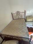 Antiga Cama alentejana de casal em ferro policromado