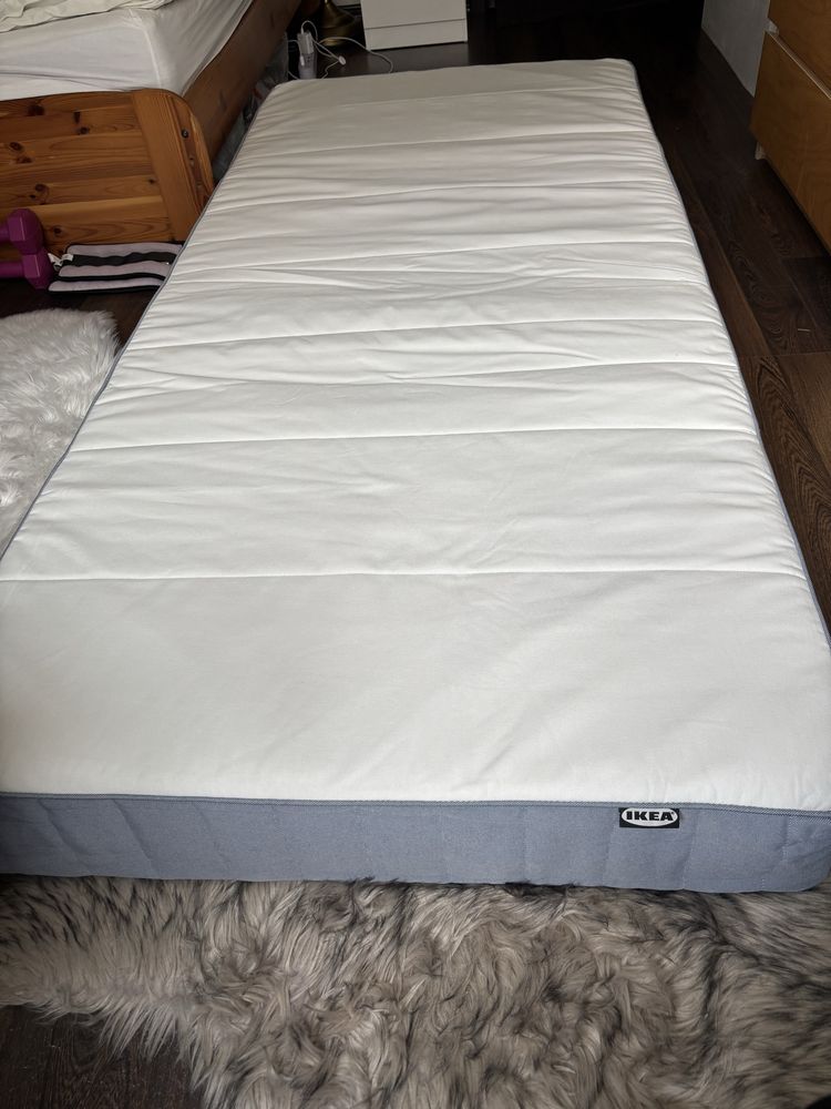 Nowy materac sprężynowy, średnio twardy VESTMARKA IKEA
