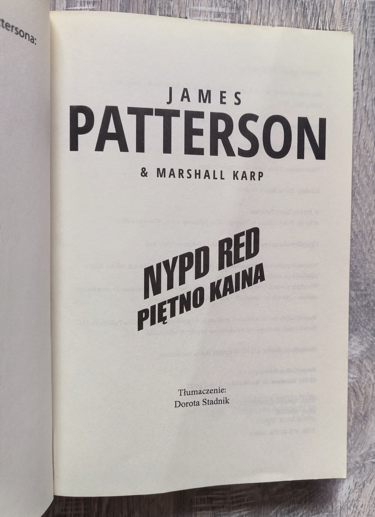 NYPD Red piętno Kaina James Patterson