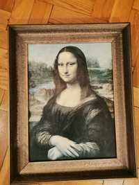 Mona Lisa Leonardo Da Vinci włoska reprodukcja lata 90-te-wernix