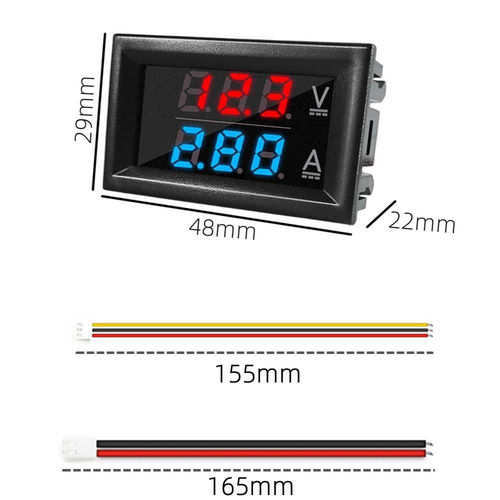 Amperímetro  e Voltímetro DC 100v