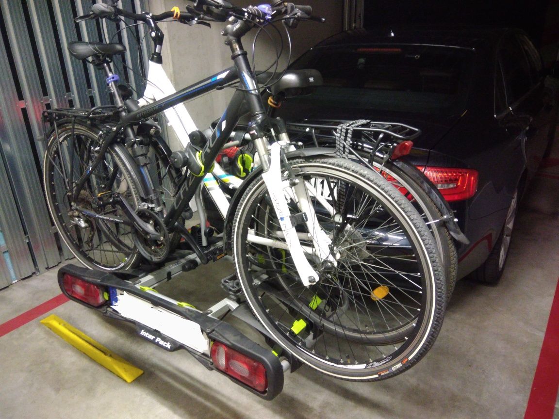 Bagażnik rowerowy na hak 3 rowery wynajem. Inter Pack Viking 3.