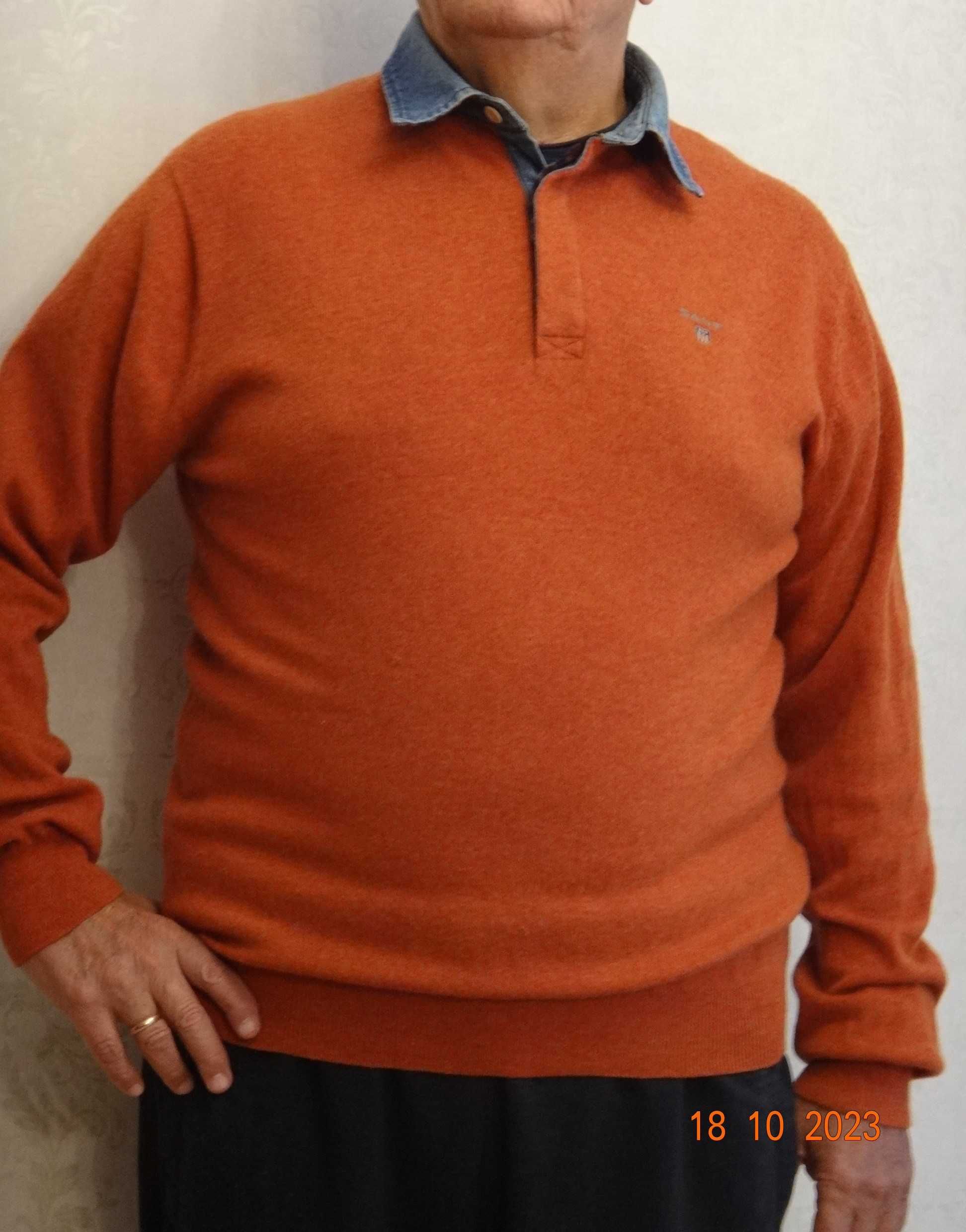 Мужской свитер с воротником – поло фирмы Gant и турецкий свитер.