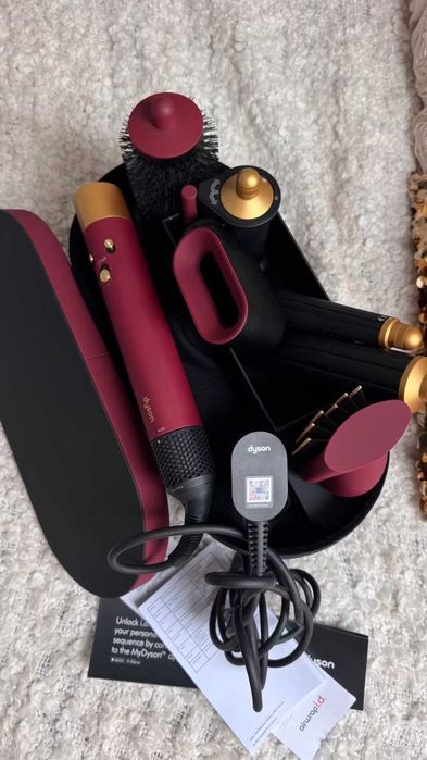 Дайсон стайлер Dyson HS08 i.d. Red Velvet/Gold Оригінал Новий