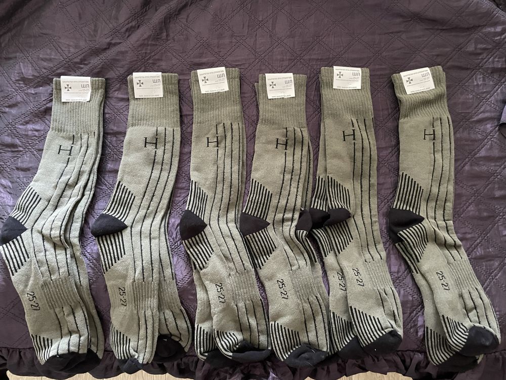 Шкарпетки війскові розмір 25-27 см