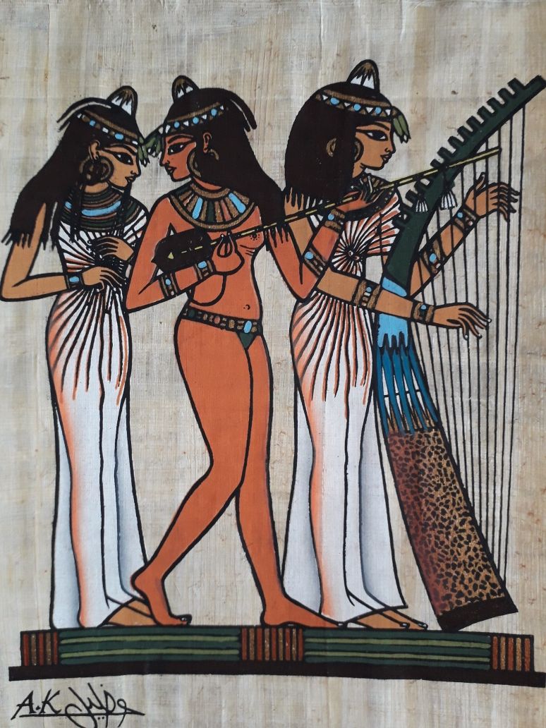 Картина на египетском папирусе