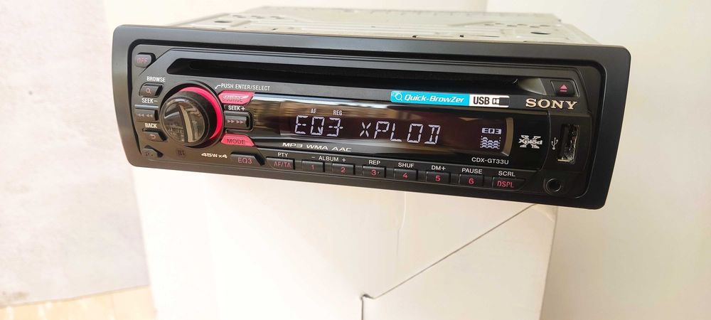 SONY XPLOD CDX-GT33U с bluetooth MOSFET 4X52 магнитола в идеале!