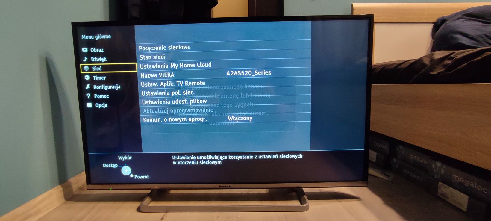 TV panasonic TX42AS520E sprawny