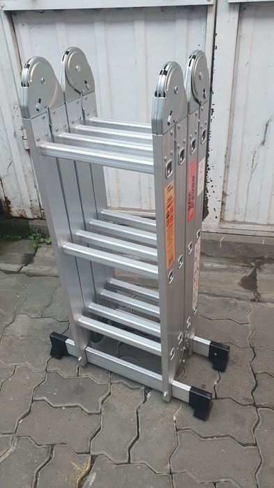 Драбина трансформер 4×3,4×4 алюмінієва,трьохсекційна,лестница