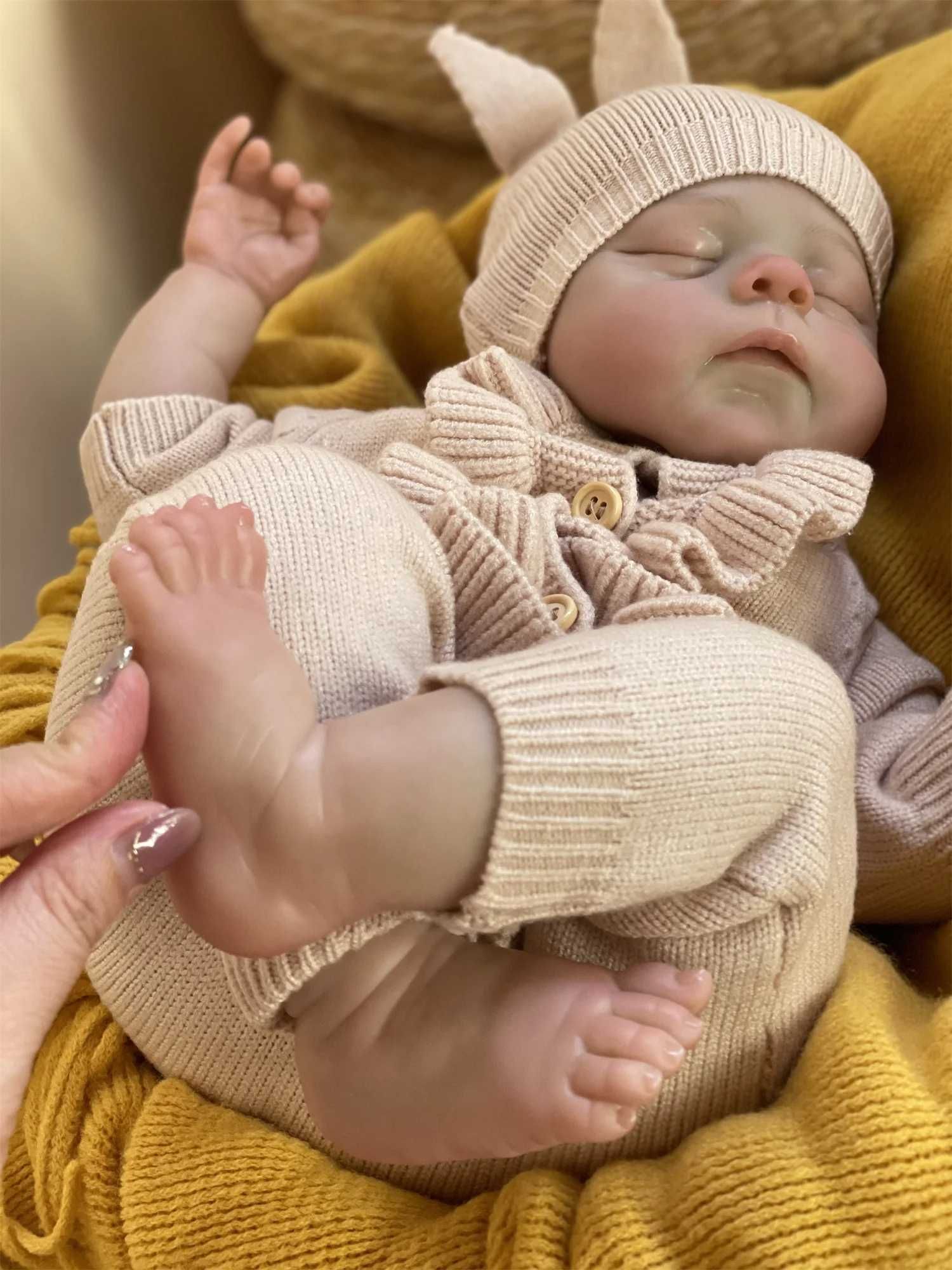 Okazja ! Urocza Lalka Typu Reborn Miękka, Elastyczna Słodka Twarz