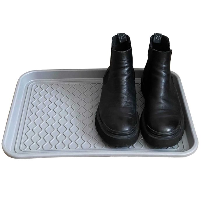 Ociekacz do butów podstawka na buty wycieraczka mata 37,5x49,5 szara