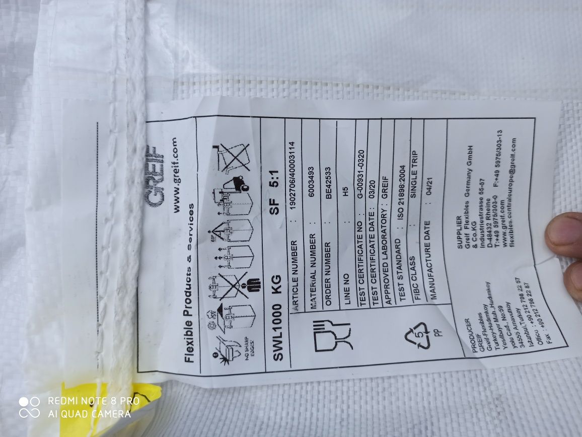 Big bag bigbagi dostepne na miejscu worki worek  większą ilością