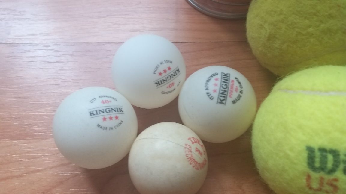 Мячи для тенниса, шарики для пинг-понга, идеал