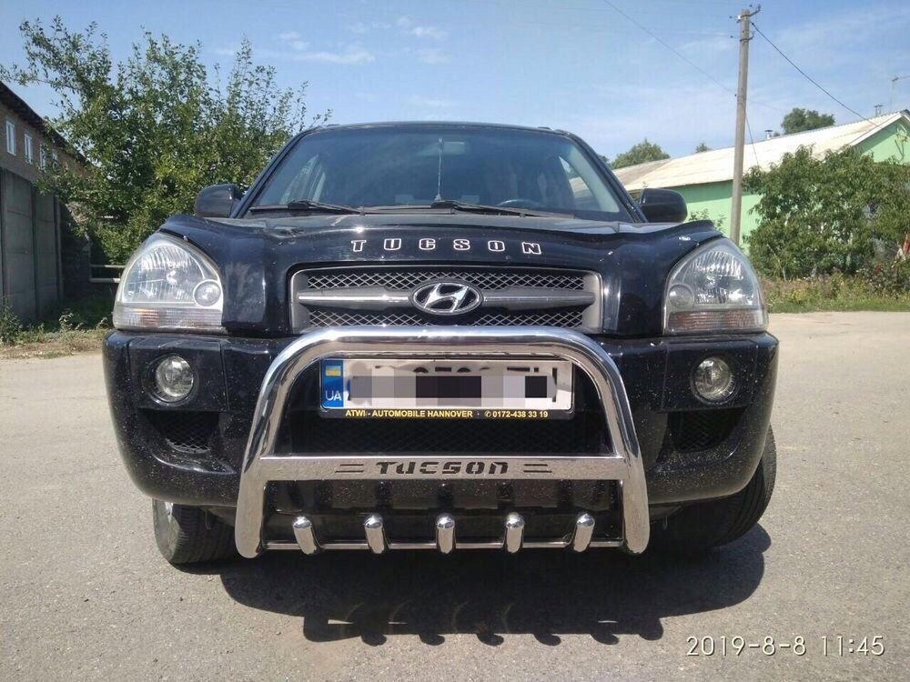 Кенгурятник Hyundai Tucson 2004+ Подножки Перемычки на рейлинги