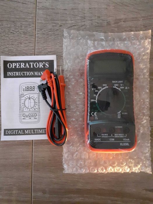 Profesjonalny miernik cyfrowy multimetr prądu napięcia LCD